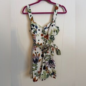 Floral Print Women Romper